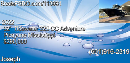 Tidewater 320 CC Adventure